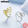 Minimalist Jewelry Silver Water Drop Statement Ring Multi-layered Open Ring Wedding Engagement Party Gift - Image 4