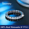 Ring Silver D Clarity Gold Plating Pass The Diamond Tester Gift Gra Twist Arm Double End Open Ring - Image 12