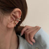 3Pcs/set C Shape Rhinestone Zircon Ear Clip Earring for Women Simple Tassel Geometry No Piercing Ear Cuff Party Jewelry Gift - Image 4