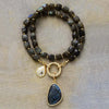 Amethyst Labradorite Zircon Pendant Necklaces Crystal Lariat Necklace Jewelry - Image 4