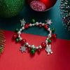 Christmas Multi Elements Pendant Bracelets for Women Colorful Crystal Beads Elk Snowman Snowflake Santa Claus Bracelet Jewelry - Image 8