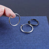 Wkoud 1 Pair Punk Mens/Womens Stealth Clip On Earrings NO Hole Earrings Ear Cuff Spring Clip Helix Ring Hoop Fake Ear Ring Hoop - Image 2