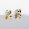 Criss-cross Gold Silver Colors Tiny HuggieHoop Earrings for Women Mini Small Ear Buckle Cartilage Piercing Earrings Punk Jewelry - Image 8