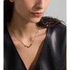 Minimalist Stainless Steel Pendant Necklace Gold Pvd Plated Metal Individualistic Collar Jewelry - Image 3