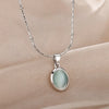 Oval Colorful Stone Necklace For Women Stainless Steel Gold Color Green Opal Stone Pendant Necklace Aesthetic Jewelry Gif - Image 10