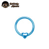 Heart Hinged Clicker Piercing Hoop for 16G Septum and Ear Piercings - Image 12