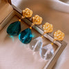 Vintage Irregular Resin Drop Dangle Earrings For Women Geometric Water Droplet Earrings Wedding Ear Jewelry K - Image 4