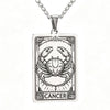 12 Constellations Tarot Card Pendant Necklace Stainless Steel Rectangle Horoscope Zodiac Sign Chain Jewelry Gift For Men Women - Image 10
