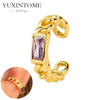 1PC Plated Gold Ear Cuff Earrings Ear Clip for Women Purple/Green/Turquoise No Pierced Earrings Jewel - Image 15