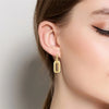 Silver Color Gold Pearl Bee Irregularity Star Moon Earrings For Women Jewelry Birthday Gifts - Image 6