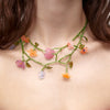 Bohemia Asymmetrical Acrylic Colorful Flower Drop Earrings For Women Handmade Beaded Floral Wedding Earring Jewelry - Image 3