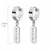 1Pair Punk Lock Lightning Chain Feather Leaf Stainless Steel Male Woman's Piercing Hoop Earring for Man Jewelry Vintage - Image 31