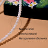 Moon Girl Natural Shell Beads Heart Choker Stainless Steel Necklace for Women Copper Star Collares - Image 5
