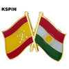 10pcs a lot Spain Flag Laple Pin Badge Brooch - Image 13