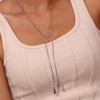 Two Water Drop Snake Chains Necklace Silver Color Stainless Steel Accessories Gold Plated Women's Neck Chain - Image 13
