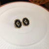 Elegant French Vintage Enamel Dripping Oil Plant Irregular Lavender Ear Studs Earrings for Women Flowers Earring - Image 17