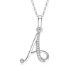26 English Letter Zircon Pendant Necklace Temperament Personality Necklaces Jewelry Gift - Image 18