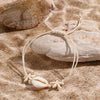 Shell and Starfish Charm Bracelet with Adjustable Rope Detail - Image 11