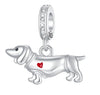 Silver Dog Charms French Bulldog Poodle German Shepherd Beagle Dachshund Pendants Fit Bracelets DIYJewelry Gift - Image 22