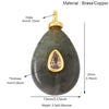 Heart Drop Shape Pendant Necklace,Amethyst Turquoise Red Black Agate Jade Agate Amethyst Amazonite Jewelry Supplies - Image 33