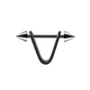 1pc Stainless Steel Cone Silver/Black Color Ear Cartilage Spike Hoop Earring, Tragus Helix Daith Piercing Jewelry For Men - Image 11