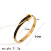 Belt Shape Adjustable Open Bangle in Multiple Finishes - Image 5