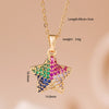 Bling Zircon Star Pendant Necklaces for Women Girls Stainless Steel Chain Cute Star Jewelry Gifts for Friends Lover - Image 6