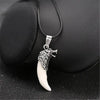 Fang Tooth Amulet Jewelry Spike Wolf Tooth Men Necklace - Image 1