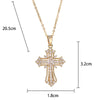 Men Women Hip Hop Zircon Cross Shiny Pendant Stainless Steel Necklace Charm Bling Necklaces Jewelry Gifts - Image 21
