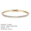 Tennis Bracelet For Women Style 4 Color 4 Claws Mosaic Cubic Zirconia Silver Color Jewelry Gift - Image 10