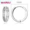 Silver Earrings Statement Heart Star Square Round Geometric Hoop Flexible Earwire Leverback Women Jewelry - Image 18