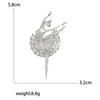 Enamel Ballerina Brooches for Women Pearl Elf Pins Rhinestone Girls Banquet Party Backpack Gift Jewelry Accessories - Image 34