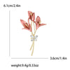 Resin Tulip Brooch for Women Unisex Rhinestone Flower Pin Pearl Plant Lapel Pin Banquet Party Backpack Gifts Jewelry Accessories - Image 13
