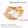 Statement Stainless Steel Delicate Shiny Cubic Zirconia Ring For Women Gold Pvd Plated Finger Jewelry Gift - Image 37