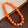Multi-color Smudging Round Beads Acrylic Choers Necklaces Retro Smudging Resin Collarbone Chain Charms Party Jewelry Gifts M1 - Image 21
