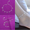 Silver Color Stamp Anklets For Women Foot Leg Chain Link Bracelet Tassel Charms Beach Accessories Jewelry For Female - Image 13