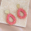 Colorful Water Drop Shape Drop Earrings For Women Beads Handmade Threading Crystal Big Long Earrings Jewelry Gift - Image 8