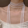 Y2k Bowknot Choker Necklace for Women Sexy Black White Lace Short Clavicle Chain Gothic Aesthetic Jewelry - Image 7