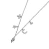 Shell Flower Airplane Star Charm Bracelet Stainless Steel Zircon Jewelry For Women - Image 15