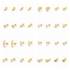 2pcs Silver Zirconia Labret Lip Ring Tragus Cartilage Piercing Stud Earrings for Women Men Earring Jewelry - Image 2