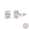Silver Zircon Earrings for Women Shiny Cubic Zirconia Earrings Party Jewelry - Image 6