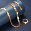 3pcs Set Gold Color Ears of Wheat Necklace Bracelet Ring Set for Women Simple Personality Jewelry Accessories Gift - Image 4