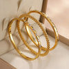Yupsk 3Pcs/Set 316L Stainless Steel Bracelet With Buling Zircon Inlaid Versatile Stackable Jewelry Gift for Women - Image 12
