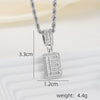 A-Z Silver Color Zircon Letter Initial Necklace Crystal Letter Necklace for Party Birthday Jewelry Gift - Image 24