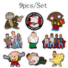 3-10pcs/Set Classic Cartoon Characters Enamel Pin Brooch for Woman Metal Pin Badge Shirt Brooches for Men Woman Jewelry Gifts - Image 9