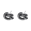 Multicoloured Zirconia Stud Earrings Women's Dazzling Round Knot Earrings Wedding Party Jewellery Gift - Image 10
