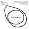 2mm Stone Bead Choker Necklace 40cm - Image 29