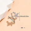 Crystal Flower Ear Cuffs in Gold-Tone or Silver-Tone - Image 7