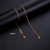 Stainless Steel Width 1.3MM Chain O Shape Thin Chain Necklace Minimalist Necklace Chain Women Bohemian Jewelry Gift - Image 12