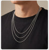45/50/55/60/65/70/80cm Silver Gold Color Link Chain Classic Necklace for Men, Stainless Steel Daily Jewelry Gift - Image 9
